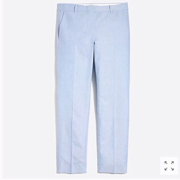 J. Crew 6 Skimmer Oxford Pant - Picture 2 of 6
